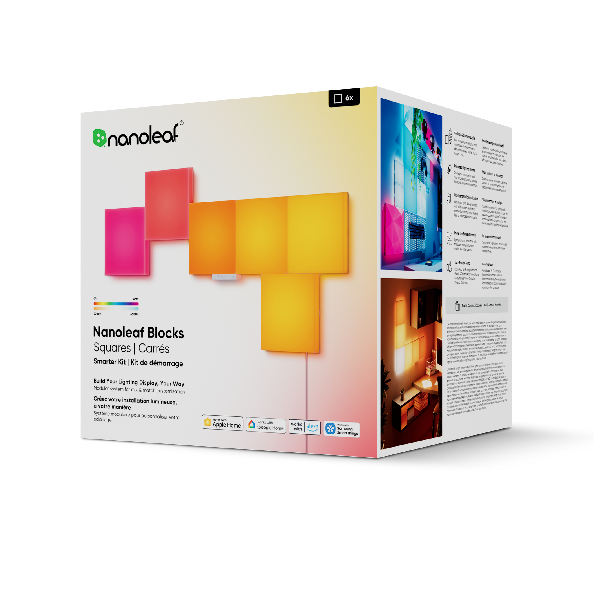 Nanoleaf Blocks Square Smarter Kit (6 Panels)