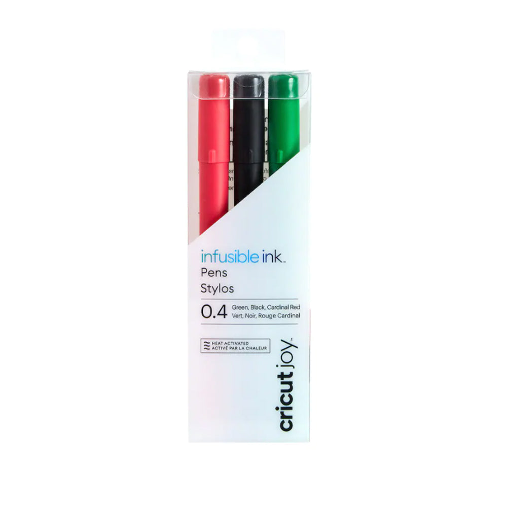 CRICUT JOY™ ™ Infusible Ink™ Pens 0.4, (3 Color, Blk, Red, Green) (2007084)